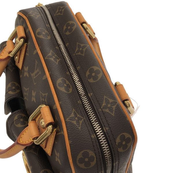 37896053 13 Louis Vuitton Manhattan Monogram Canvas Handbag Brown