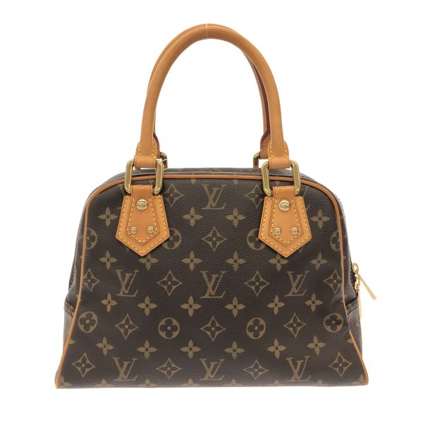 37896053 3 Louis Vuitton Manhattan Monogram Canvas Handbag Brown