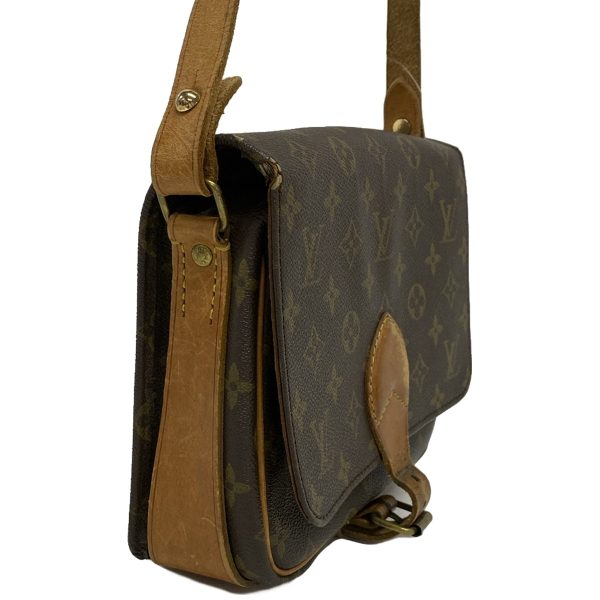 37896311 2 Louis Vuitton Cartesier Monogram Canvas Shoulder Bag Brown