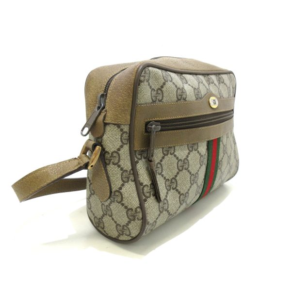 37897748 2 Gucci Accessories GG Supreme Sherry Pvc Shoulder Bag Gray