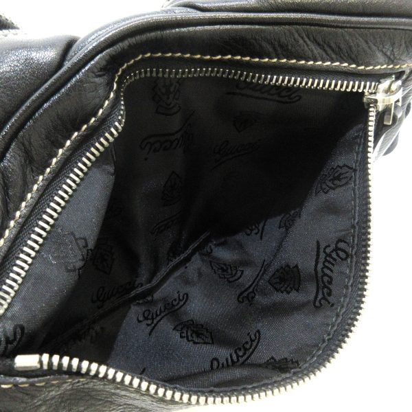 37897785 6 Gucci Leather Waist Pouch Black