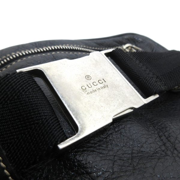 37897785 9 Gucci Leather Waist Pouch Black