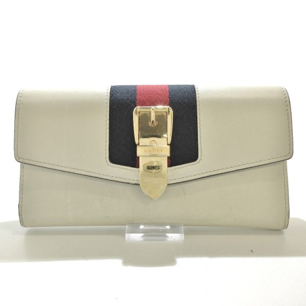 37897808 1 Gucci Sylvie Leather Wallet Ivory