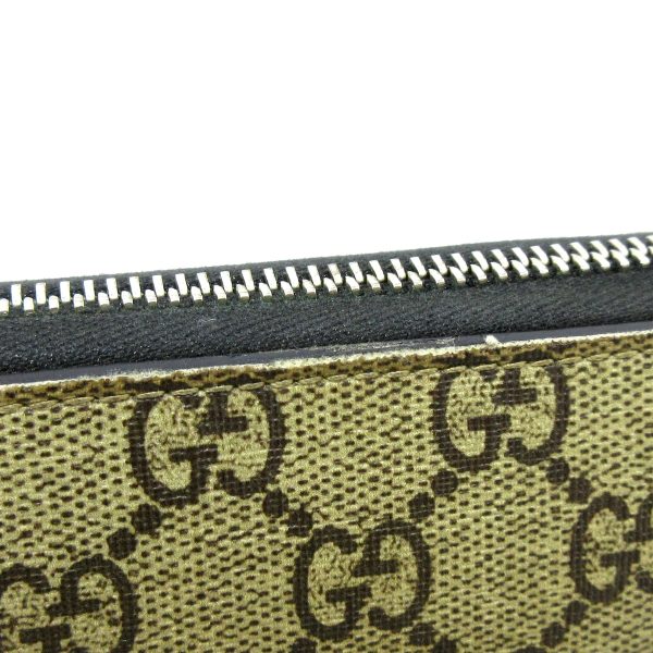 37897810 8 Gucci Snake Print Gg Supreme Pvc Wallet Beige