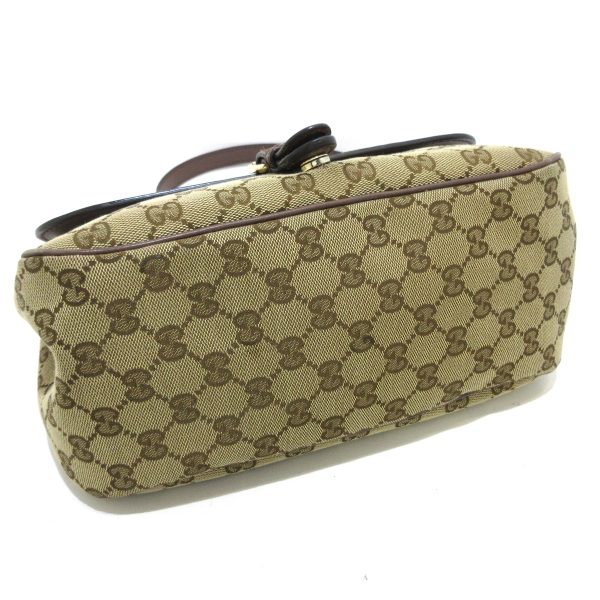 37897812 4 Gucci Gg Pattern Jacquard Shoulder Bag Beige