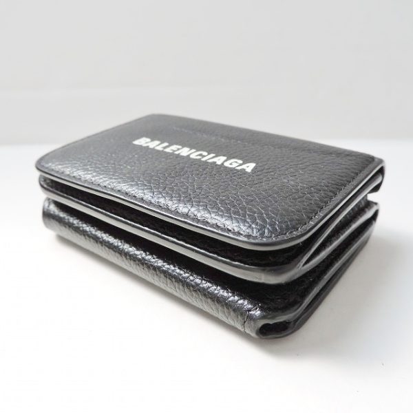 37897911 7 Balenciaga Cash Mini Wallet Leather Wallet Black