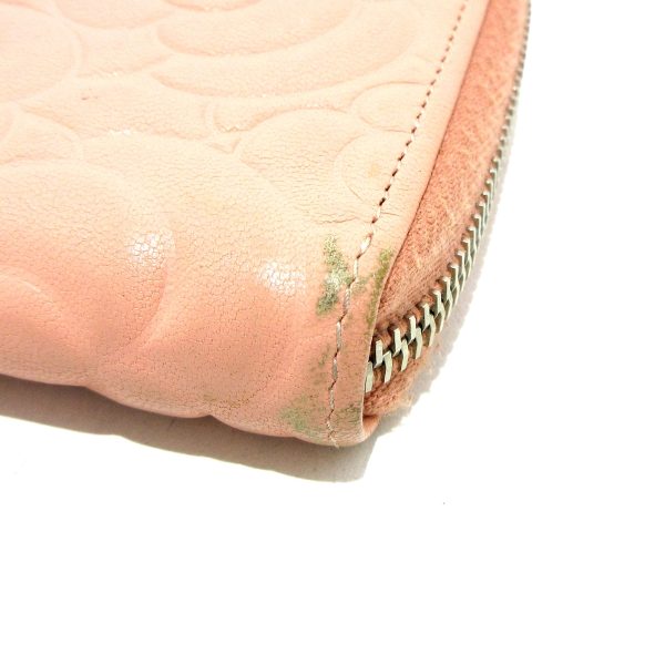 37897971 7 Chanel Camellia Long Wallet Lambskin Pink Beige