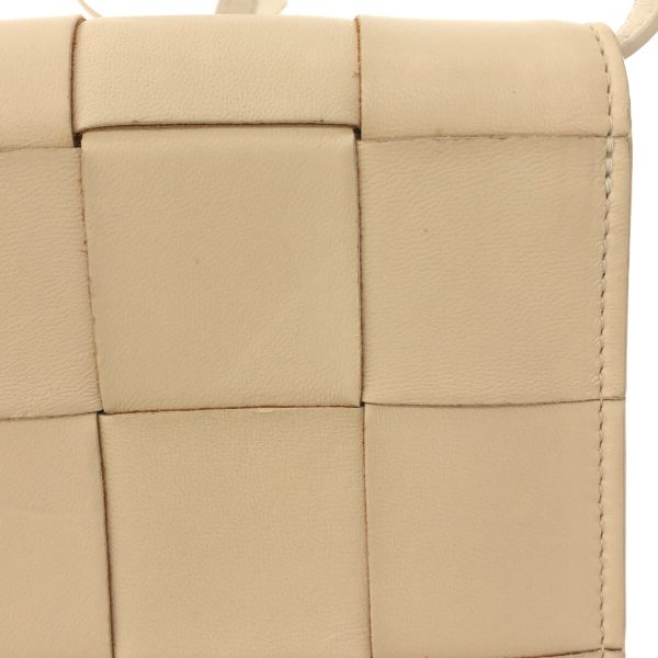 37898063 12 Bottega Veneta Cassette Mini Shoulder Bag Leather Ivory