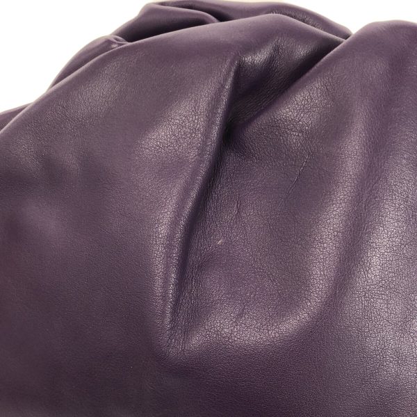 37898071 12 Bottega Veneta The Pouch Clutch Bag Leather Purple