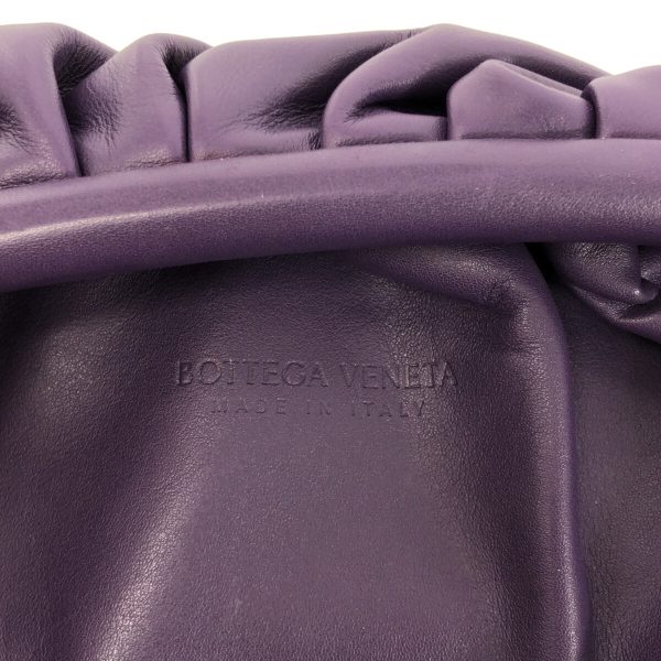 37898071 7 Bottega Veneta The Pouch Clutch Bag Leather Purple