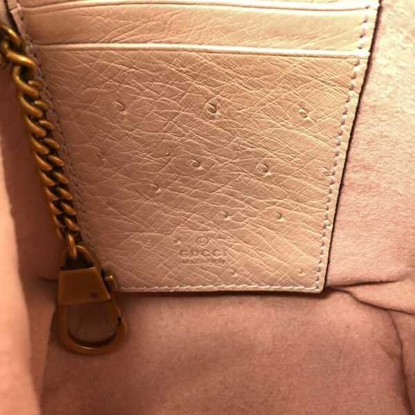 37899330 7 Gucci Gg Marmont Ostrich Shoulder Bag Ivory