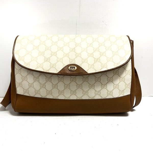 37899418 1 Gucci Accessories Collection Gg Supreme Pvc Shoulder Bag Ivory