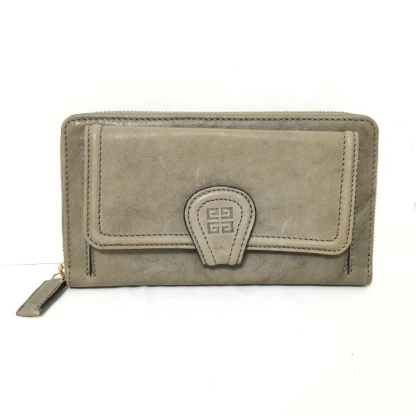 37900351 1 Givenchy Leather Long Wallet Gray