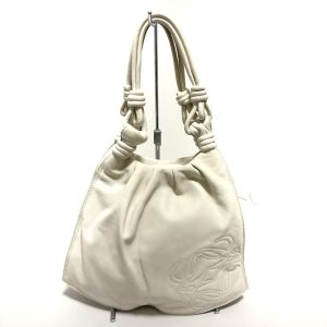 37900427 1 Salvatore Ferragamo Handbag Light Gray Leather