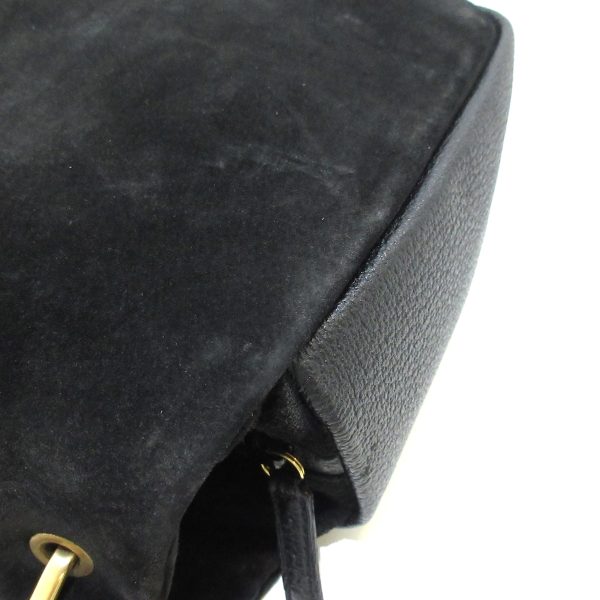 37900556 9 Gucci Bamboo Suede Handbag Black