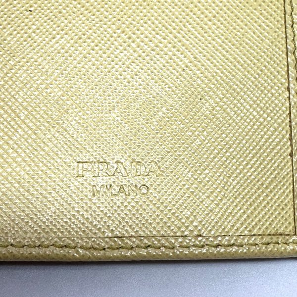 37901166 5 Prada Bifold Wallet Leather Yellow