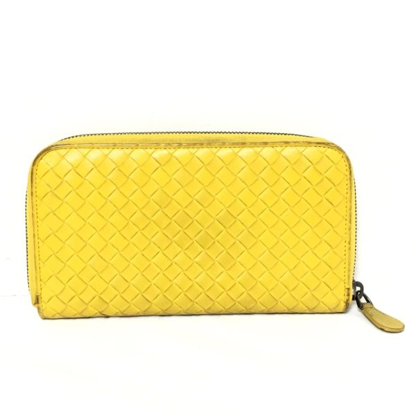 37901193 2 Bottega Veneta Zip Around Wallet Leather Yellow