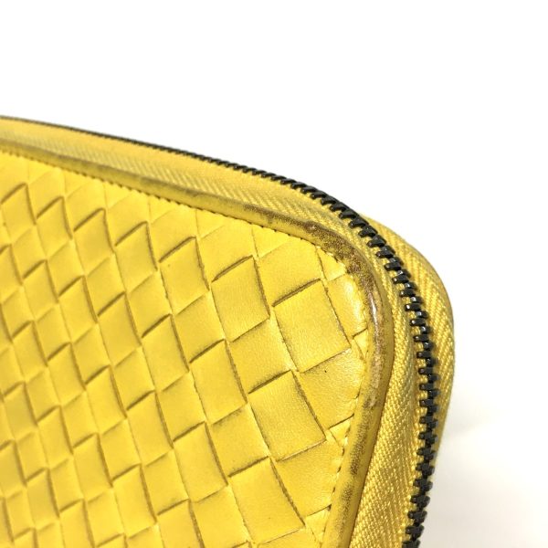 37901193 7 Bottega Veneta Zip Around Wallet Leather Yellow