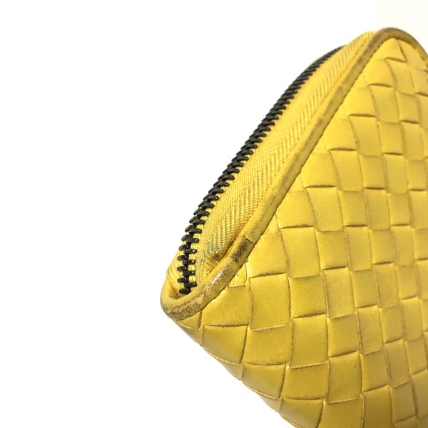 37901193 8 Bottega Veneta Zip Around Wallet Leather Yellow