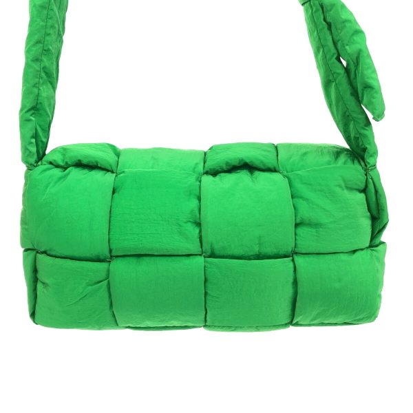 37901515 3 Bottega Veneta The Padded Tech Cassette Shoulder Bag Nylon Green