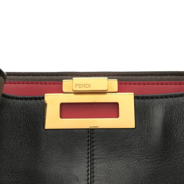 37901729 10 Fendi Peekaboo X Light Handbag Black Leather