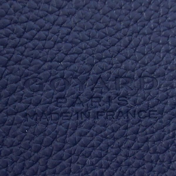 37902028 7 Goyard Ardi Coated Canvas Leather Shoulder Bag Navy Blue