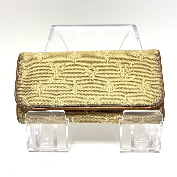 37902339 1 Louis Vuitton Multicle Jacquard Leather Key Case Beige