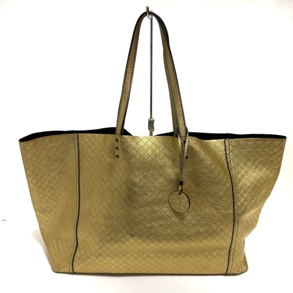 37902422 1 Bottega Veneta Intreccio Mirage Tote Bag Leather Gold