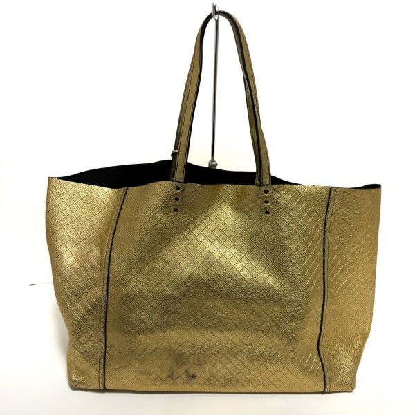 37902422 3 Bottega Veneta Intreccio Mirage Tote Bag Leather Gold