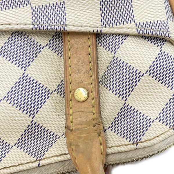 37902715 11 Louis Vuitton Figeri Damier Canvas Shoulder Bag Azure