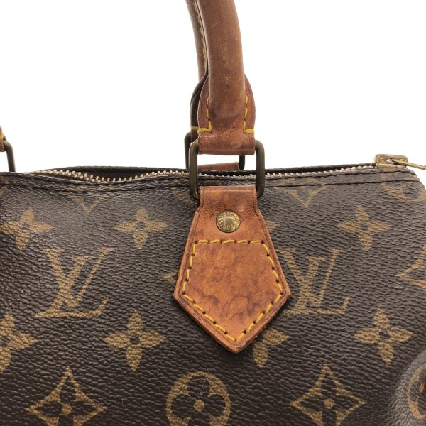 37902906 10 Louis Vuitton Speedy Monogram Canvas Handbag Brown