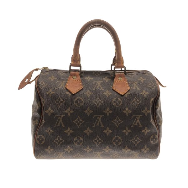 37902906 3 Louis Vuitton Speedy Monogram Canvas Handbag Brown