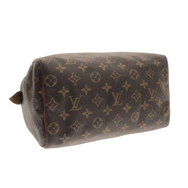 37902906 4 Louis Vuitton Speedy Monogram Canvas Handbag Brown