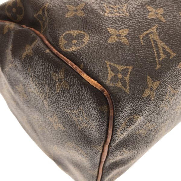 37902906 5 Louis Vuitton Speedy Monogram Canvas Handbag Brown