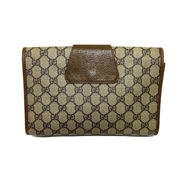 37902907 3 Gucci Gg Supreme Sherry Pvc Clutch Bag Beige