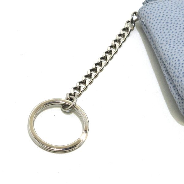 37903473 8 Chanel Coin Case Silver Hardware Key Ring Caviar Skin Light Blue