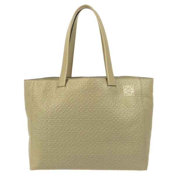 37903654 1 Loewe East West Shopper Tote Bag Leather Khaki