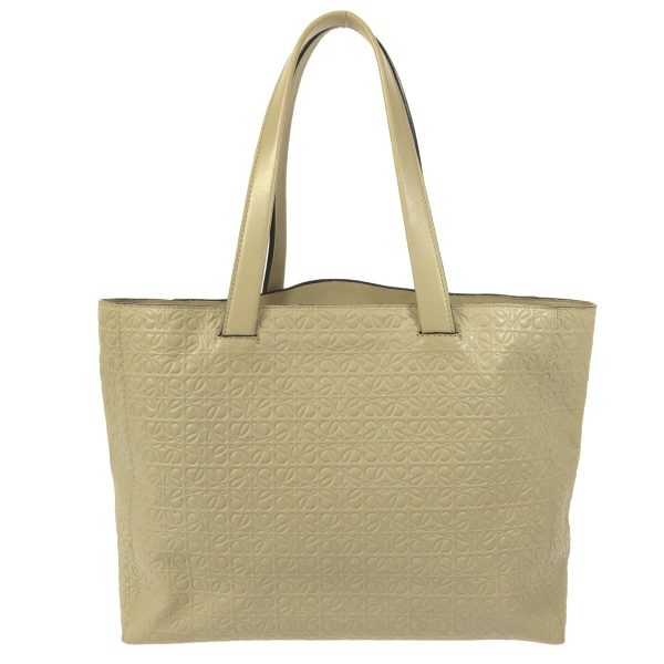 37903654 3 Loewe East West Shopper Tote Bag Leather Khaki