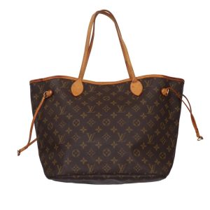 37904 1 Louis Vuitton Damier Neverfull GM Tote Bag Brown