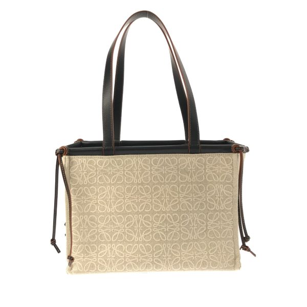 37904236 1 Loewe Cushion Tote Tote Bag Jacquard Leather Ivory