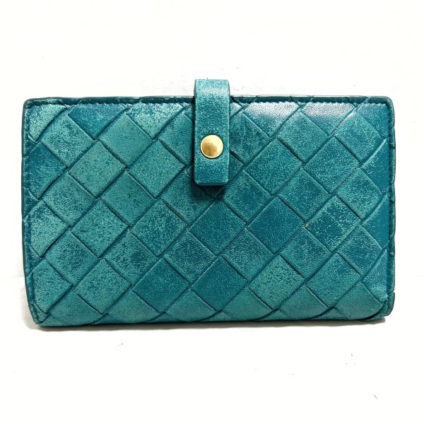 37904383 1 Bottega Veneta Intrecciato Bifold Wallet Leather Green