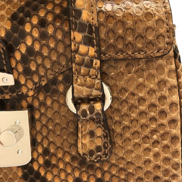 37905455 9 Gucci Ladylock Python Handbag Beige