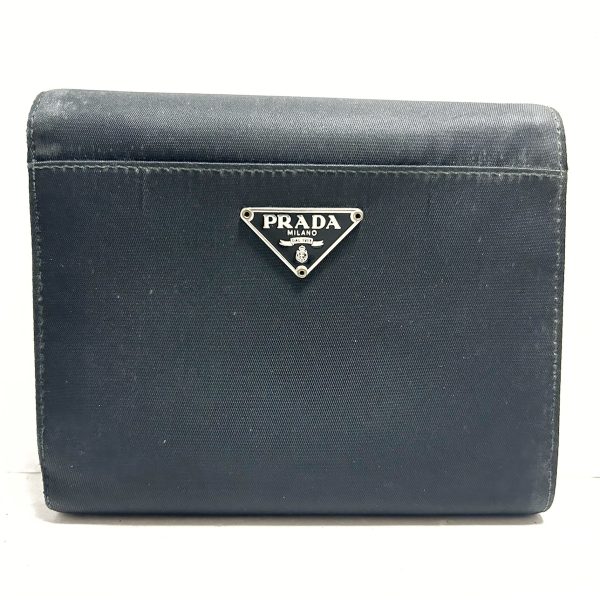 37905557 2 Prada Trifold Wallet Nylon Black