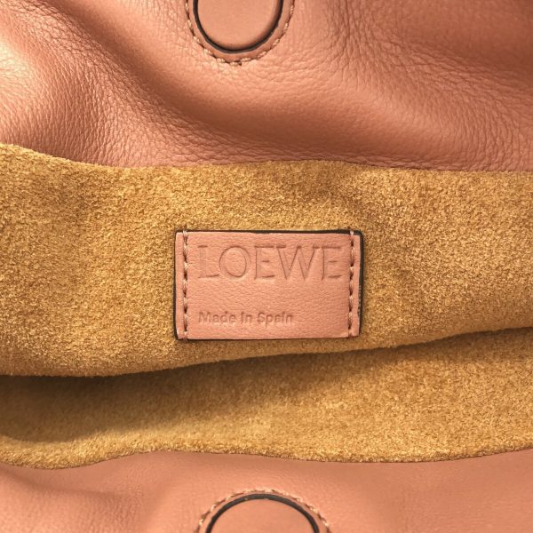 37906770 7 Loewe Flamenco Clutch Mini Clutch Bag Napa Calf Leather Pink Beige