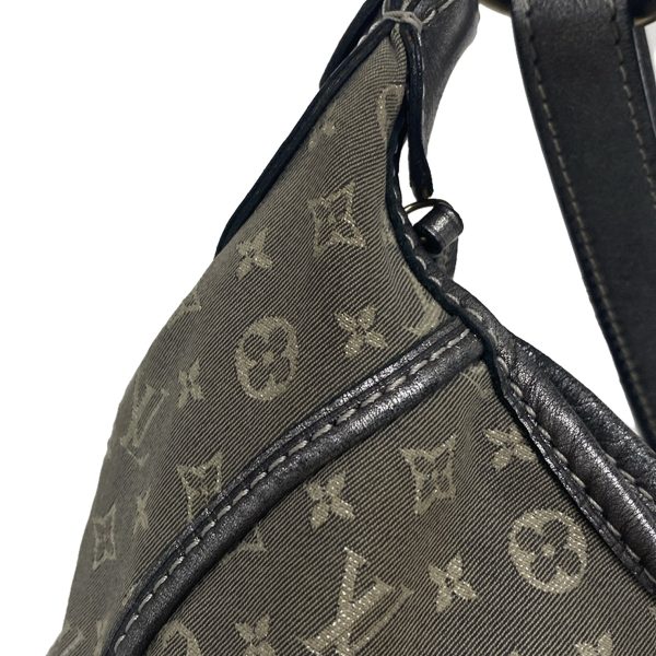 37907077 11 Louis Vuitton Manon PM Jacquard Leather Shoulder Bag Platine