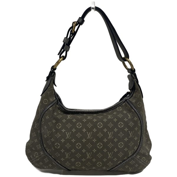 37907077 3 Louis Vuitton Manon PM Jacquard Leather Shoulder Bag Platine