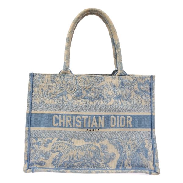 37907649 1 Dior Book Tote Medium Bag White Light Blue