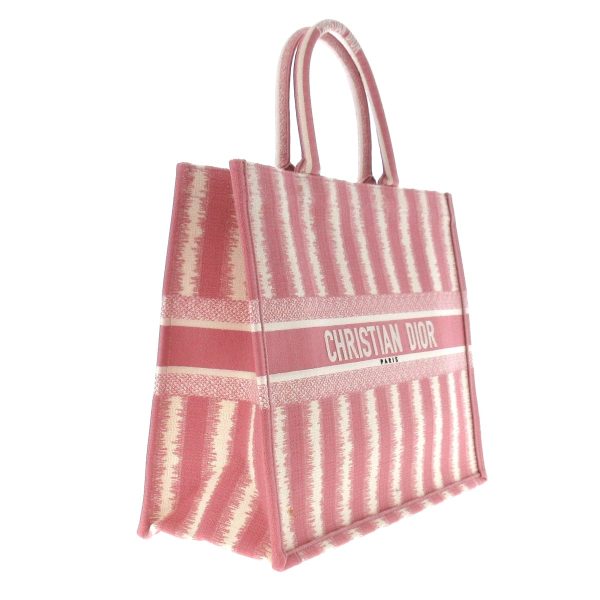 37907652 2 Dior Book Tote Large Bag Pink White