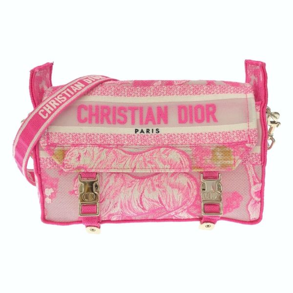 37907654 1 Dior Dior Camp Shoulder Bag Pink Ivory