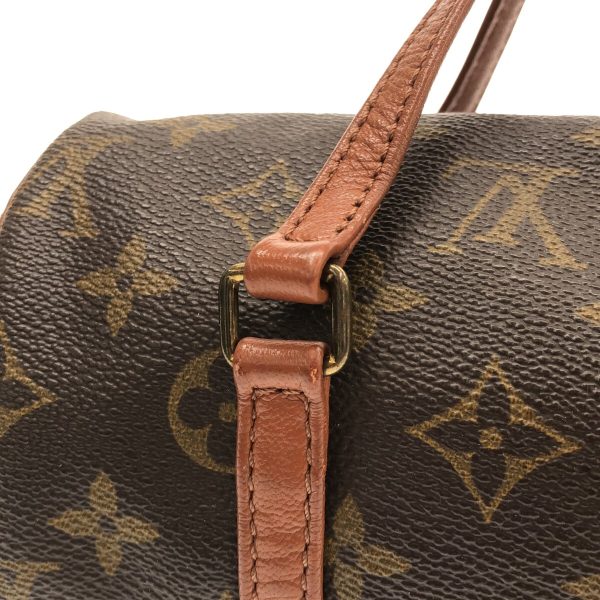 37907896 10 Louis Vuitton Vintage Papillon Monogram Canvas Handbag Brown